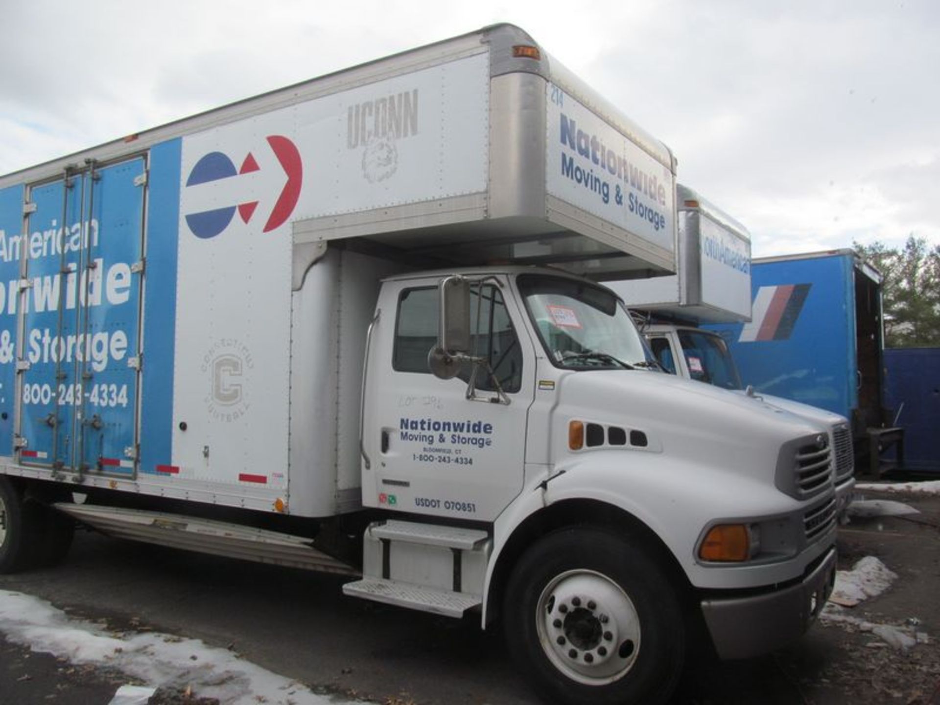 2005 Sterling S/A box truck, manual transmission, air ride suspension, hinged rear doors, side