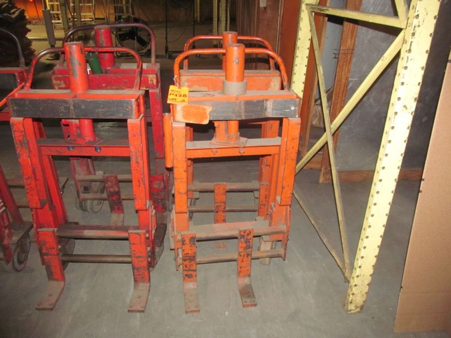 Lot (1) pair safe & machinery moving dollies