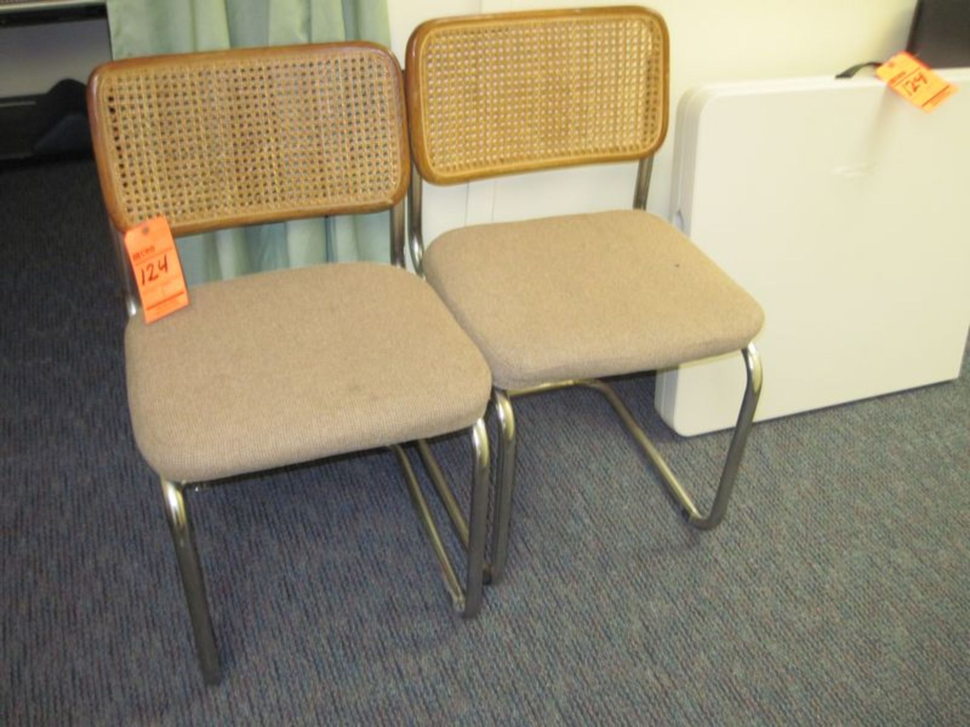 Lot includes (6) ass't folding chairs, side chairs and bar stool and (2) folding tables - Image 3 of 3