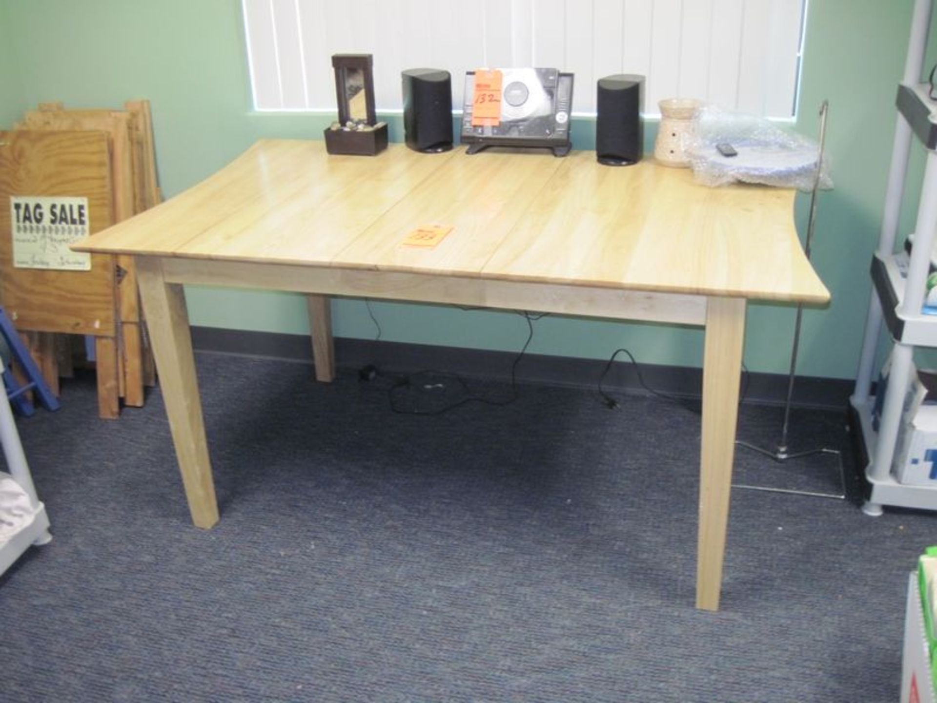 5' X 3' oak table