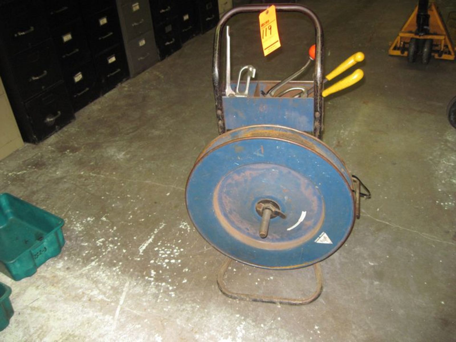 Portable metal banding unit with assorted tooling