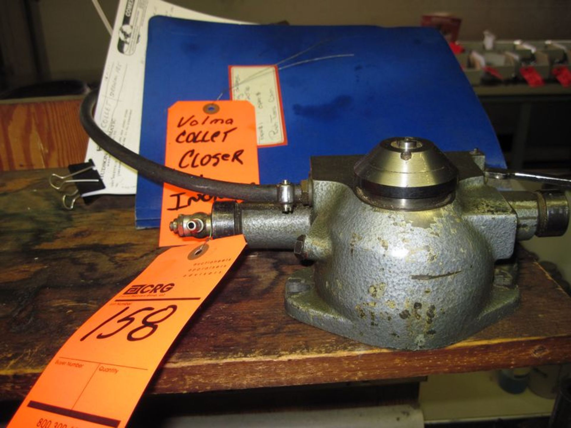 Volma pneumatic collet closer and indexer