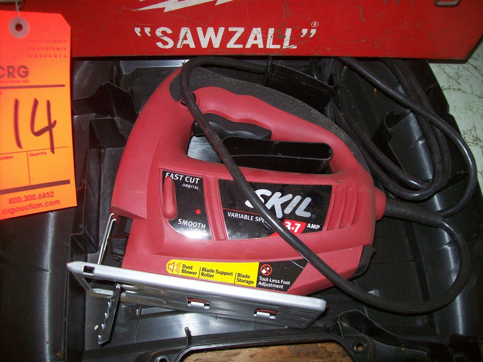 Lot (2) ass't electric saws; (1) Milwaukee electric sawzall and (1) Skil electric jig saw