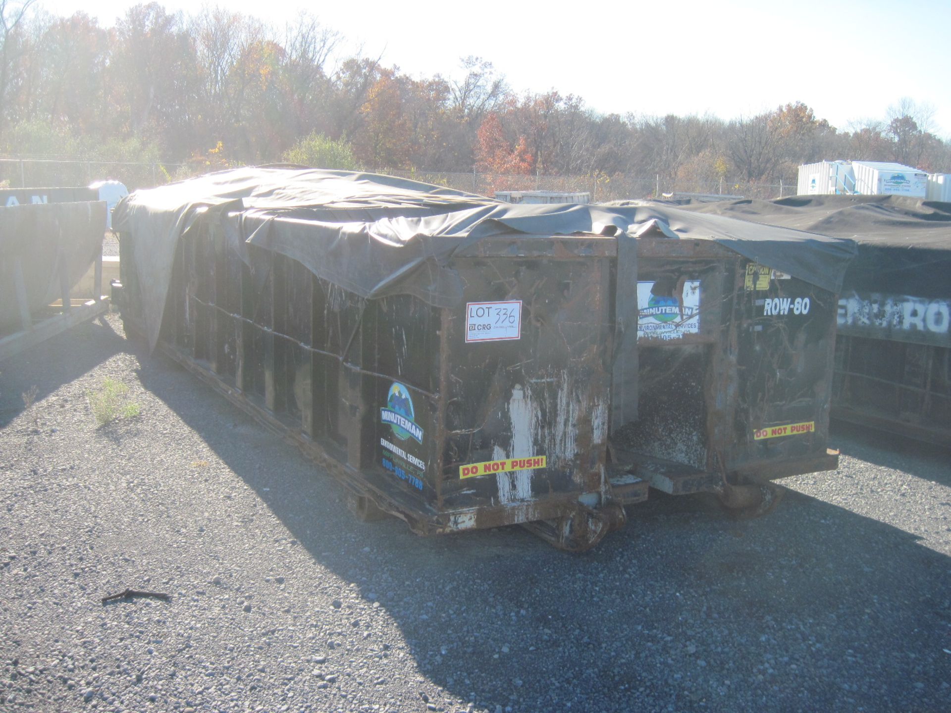 94"W X 268"L X 53"H roll-off container, 20 Yard capacity (Unit ROW80)