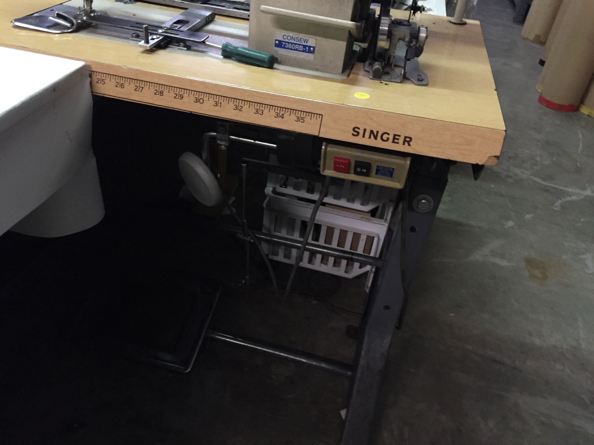 Consew Commercial Sewing Machine with Table, M/N 7360RB-1 - Image 4 of 7