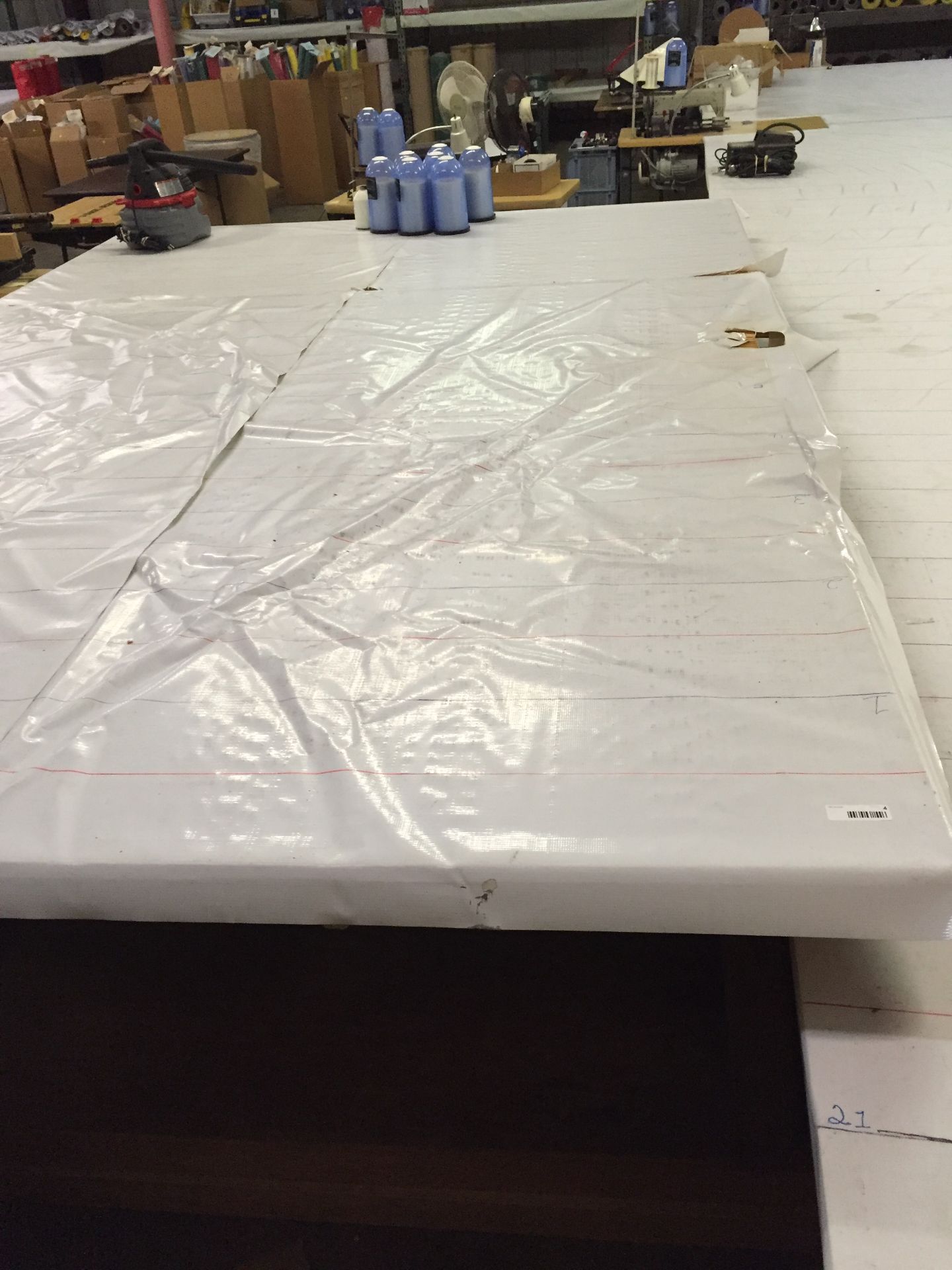 8' X 12' Cutting / Layout Table (contents not included) - Image 2 of 3