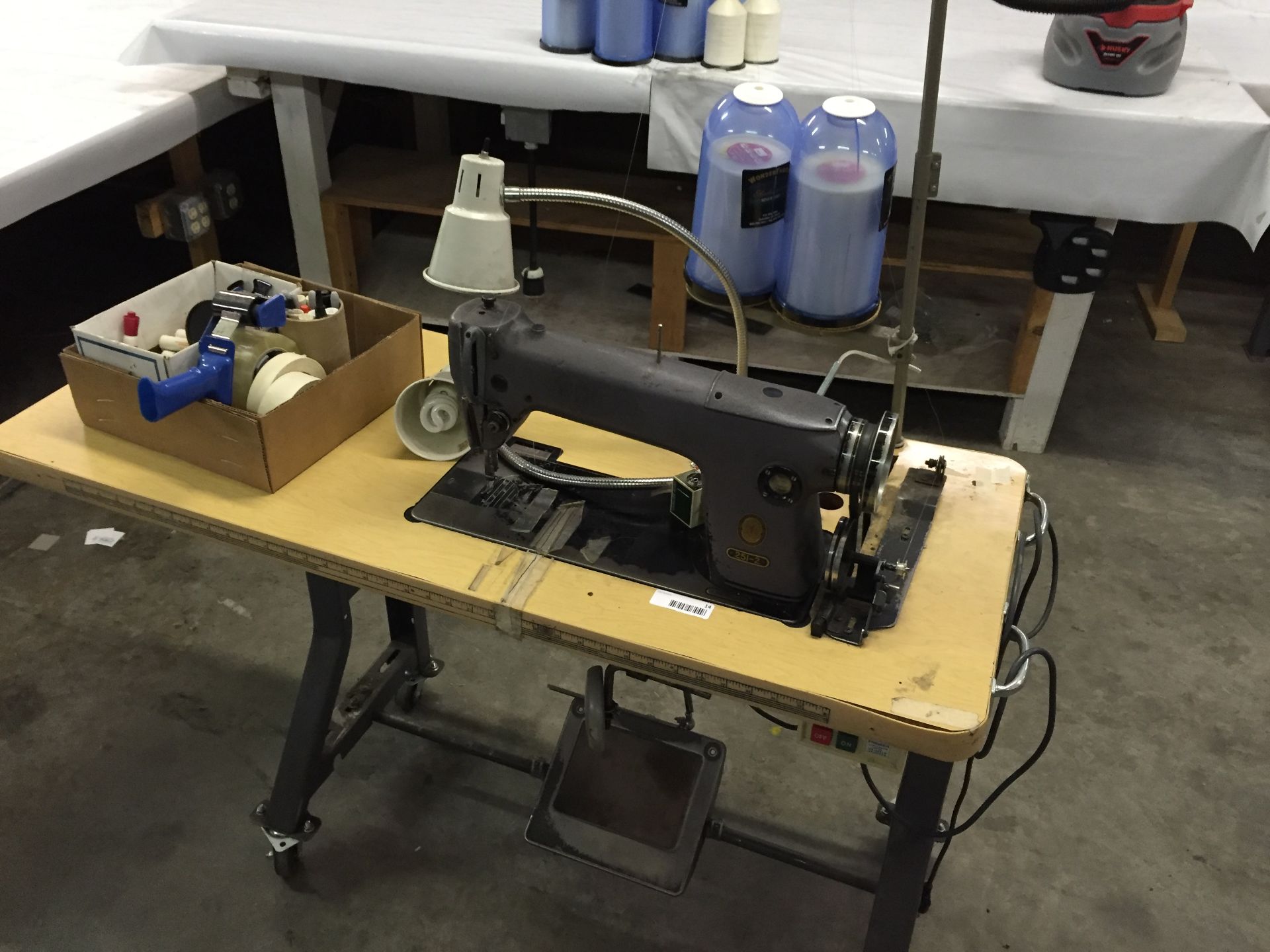 Singer Commercial Sewing Machine with table, M/N 251-2