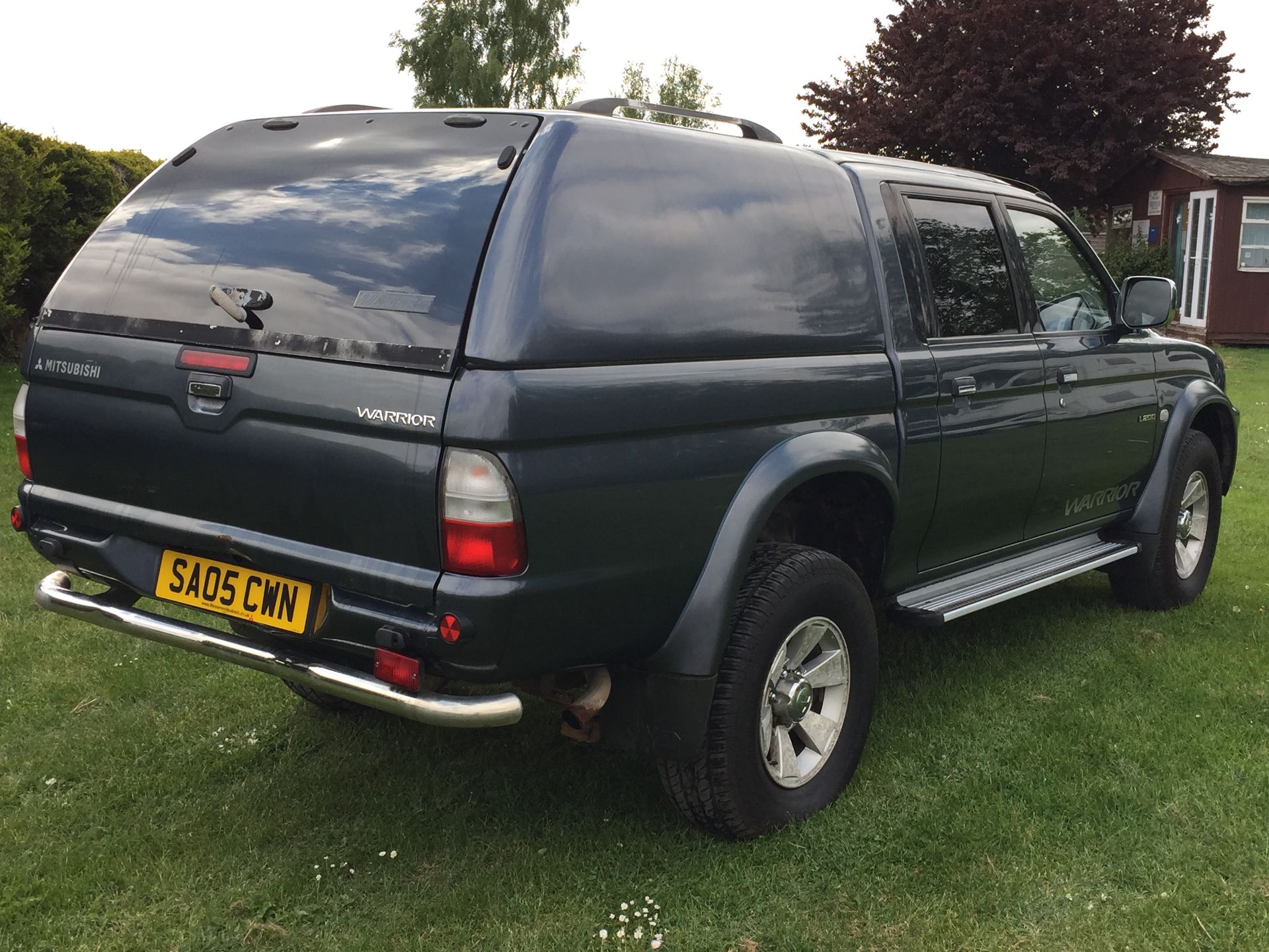 MITSUBISHI L200 WARRIOR LWB DOUBLE CAB 2005 (05) REG ***AIR CON*** METTALIC GRAY TRUCKMAN TOP - Image 5 of 19