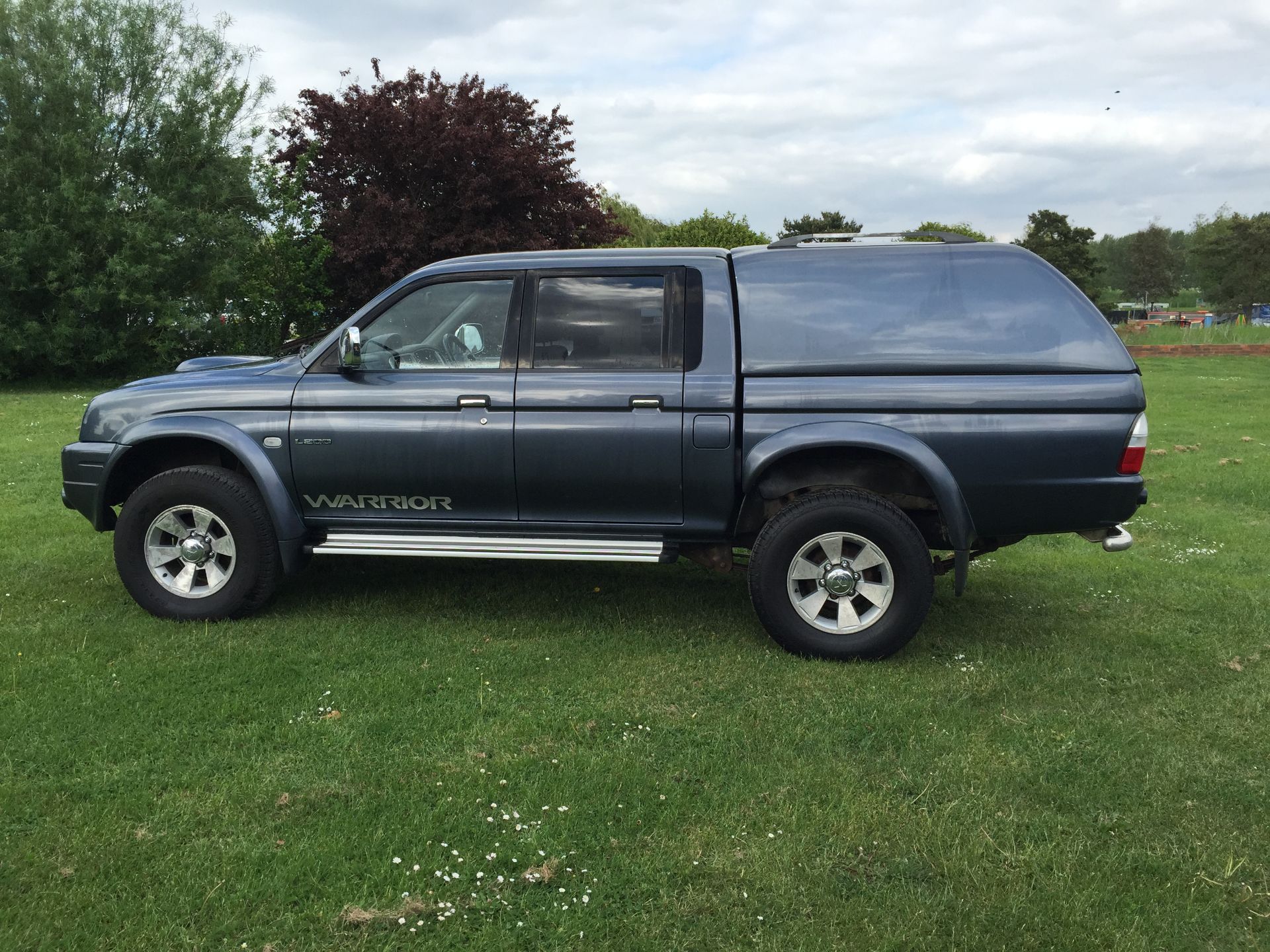 MITSUBISHI L200 WARRIOR LWB DOUBLE CAB 2005 (05) REG ***AIR CON*** METTALIC GRAY TRUCKMAN TOP - Image 8 of 19