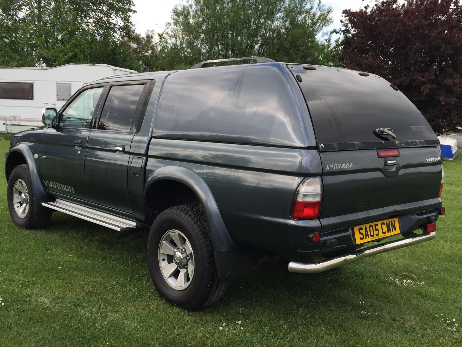 MITSUBISHI L200 WARRIOR LWB DOUBLE CAB 2005 (05) REG ***AIR CON*** METTALIC GRAY TRUCKMAN TOP - Image 7 of 19