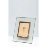 CHIESA PIETRO (1892 - 1948)
Photo frame in glass with white netting.
Produced by Fontana Arte 1935-