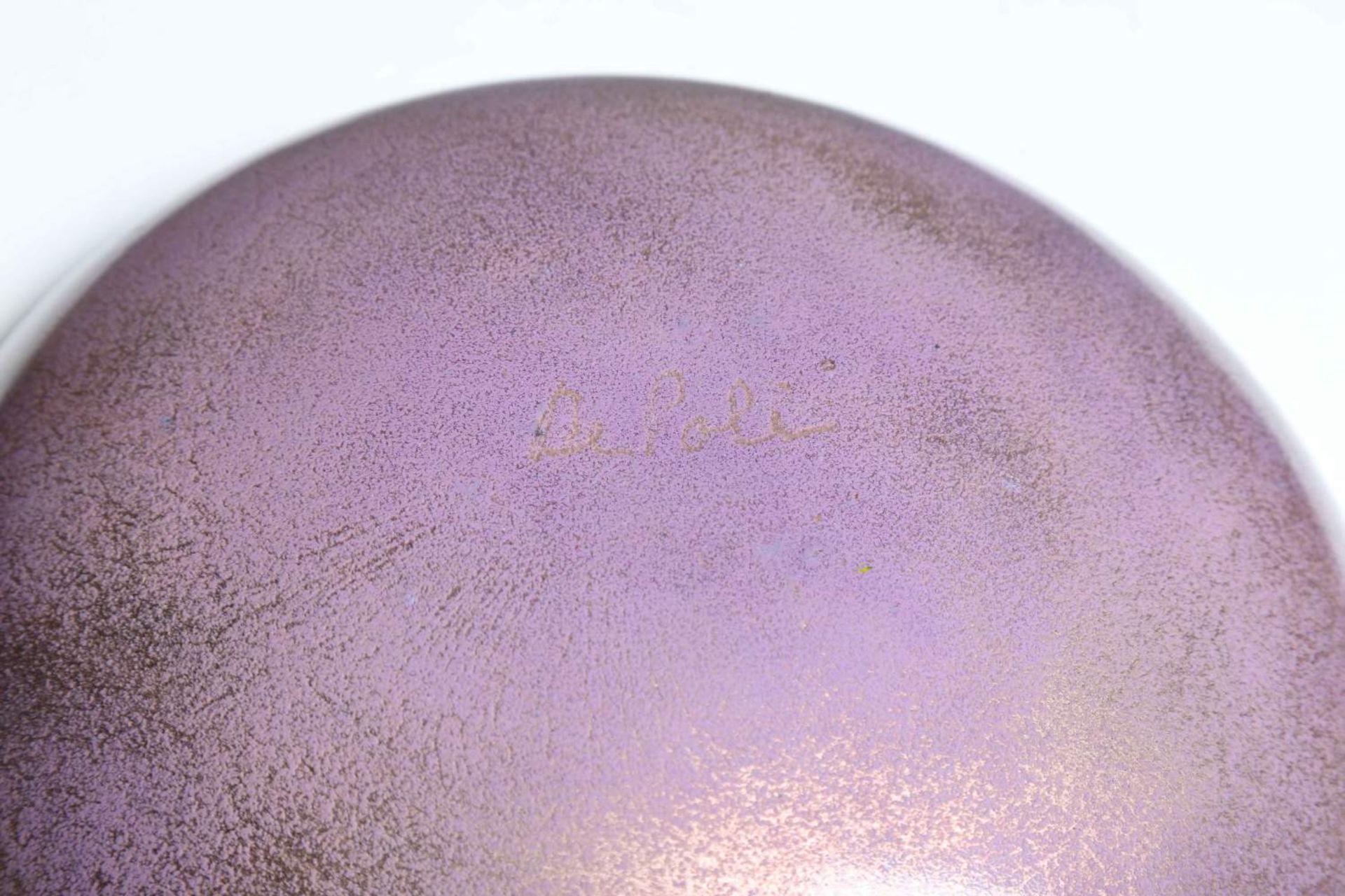 DE POLI PAOLO (1905 - 1996)
Bowl.
Signature under the base.

28,00 x 7,00 cm - Bild 2 aus 2