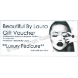 Luxury Pedicure at Beautiful By Laura in Hampton Hargate.