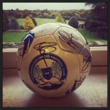 Signed football supplied by Peterborough United