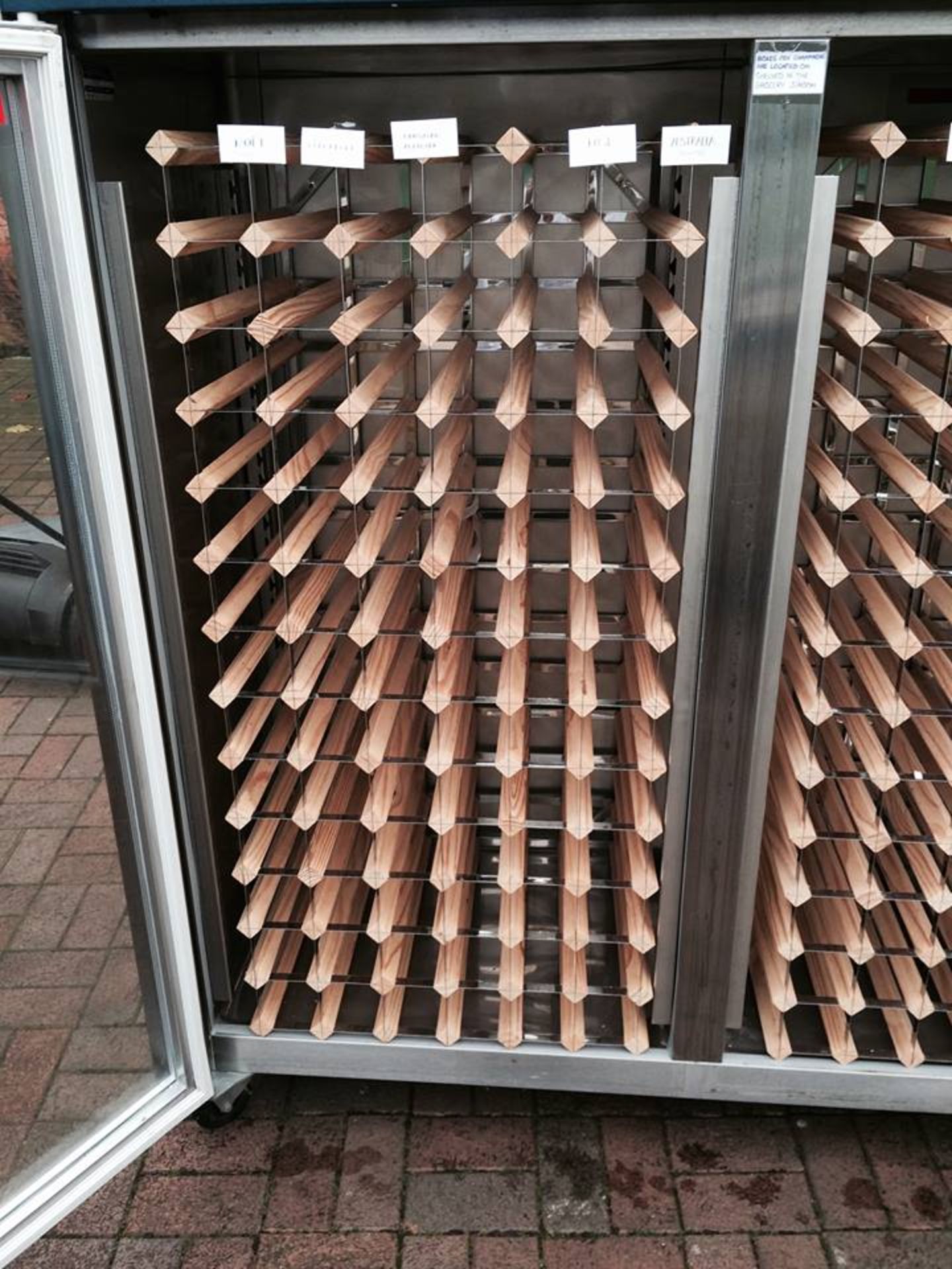 LARGE DISPLAY WINE / CHAMPAGNE FRIDGE CHILLER DOUBLE GLASS DOORS COST OVER £4000 (COLLECTION DATE IS - Image 6 of 6