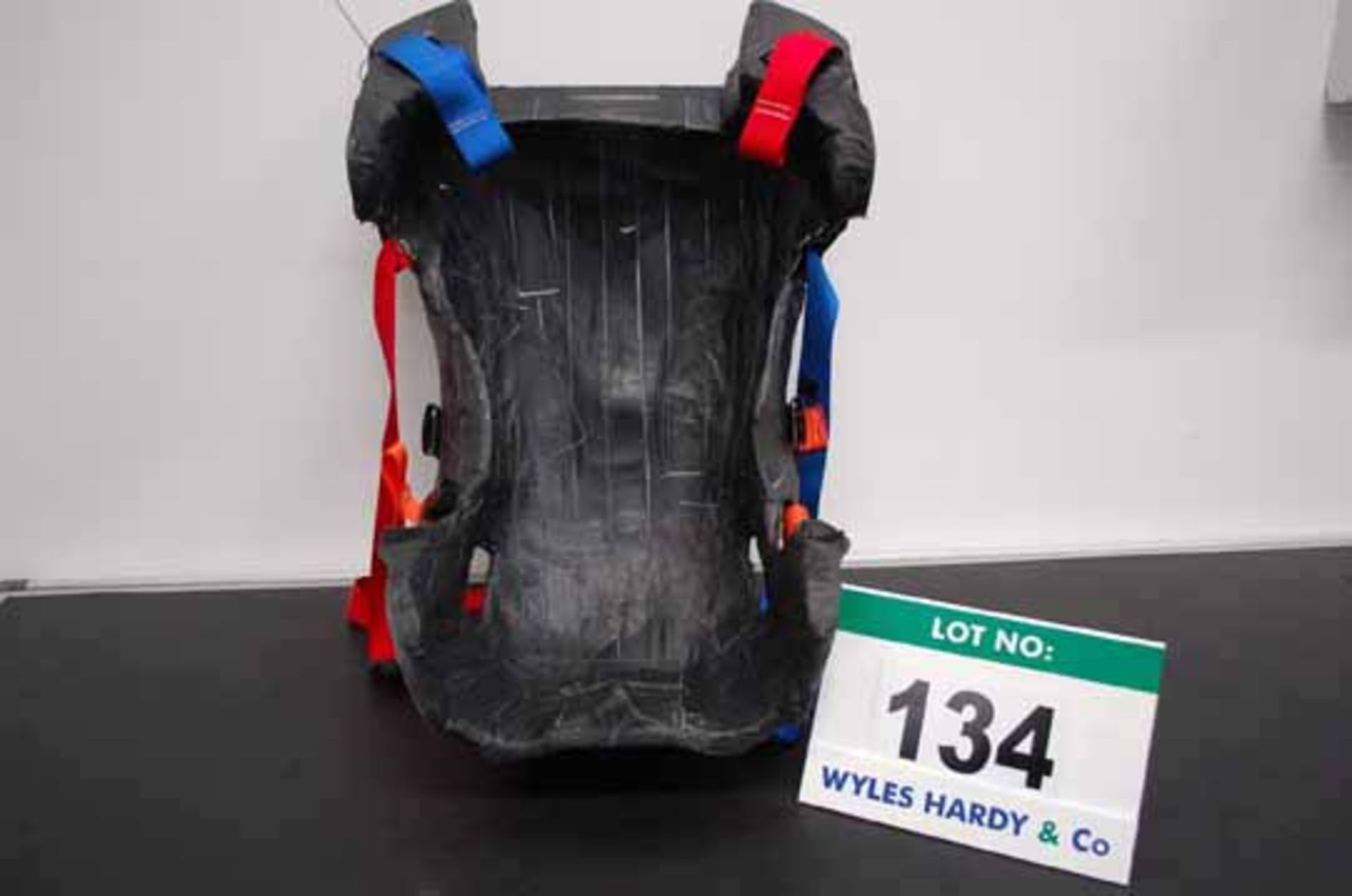 A Carbon Fibre Drivers Seat, Marcus Ericsson, with FIA Medical Strapping, No. Unknown