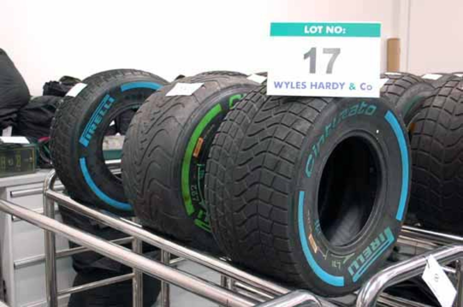 Three PIRELLI Cinturato Show Tyres (Two Wet and One Intermediate)