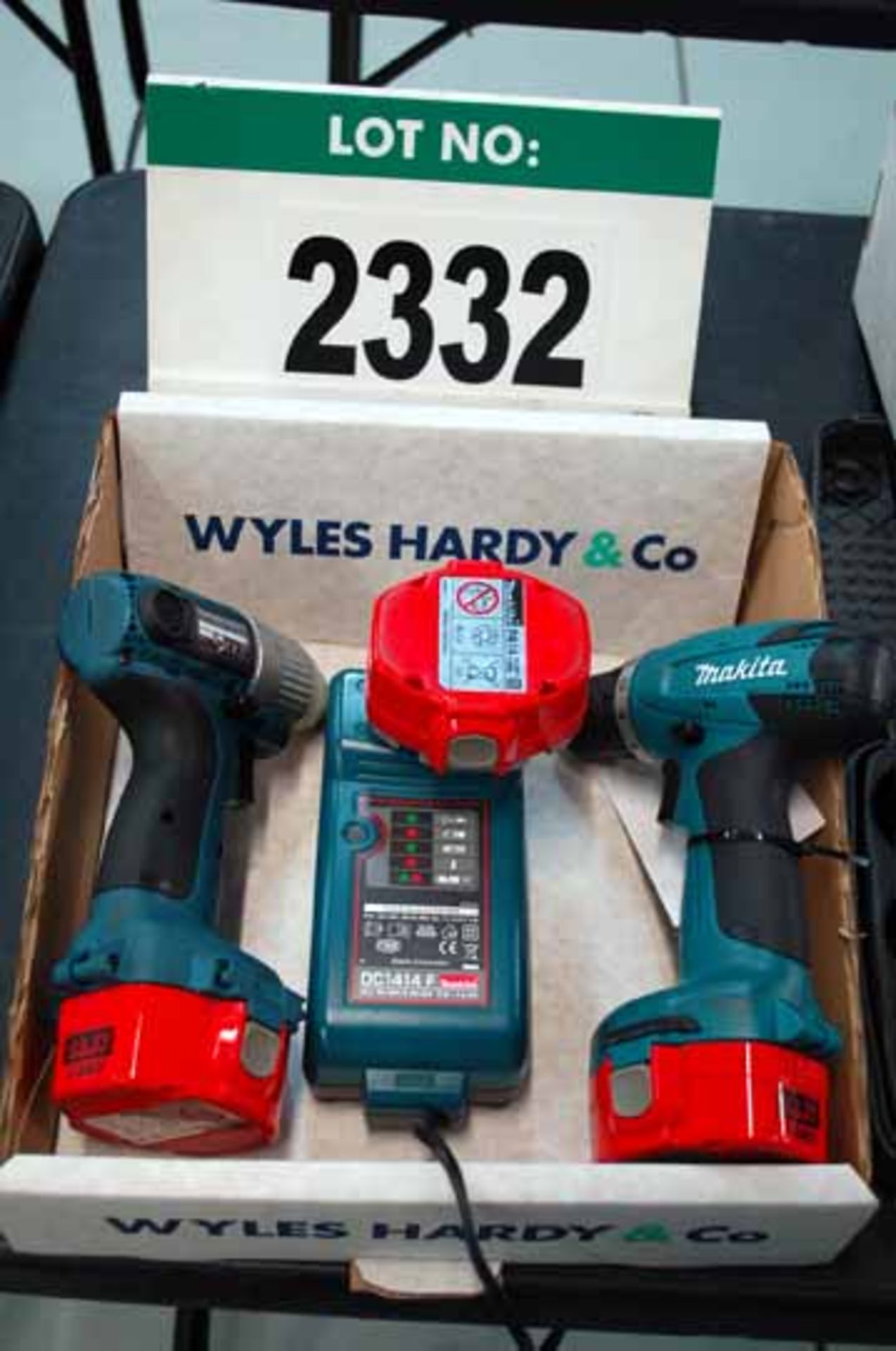 Two MAKITA Rechargable Drills, A 6935FD & A 6281D 14.2/14.4V with Three Batteries & Charger