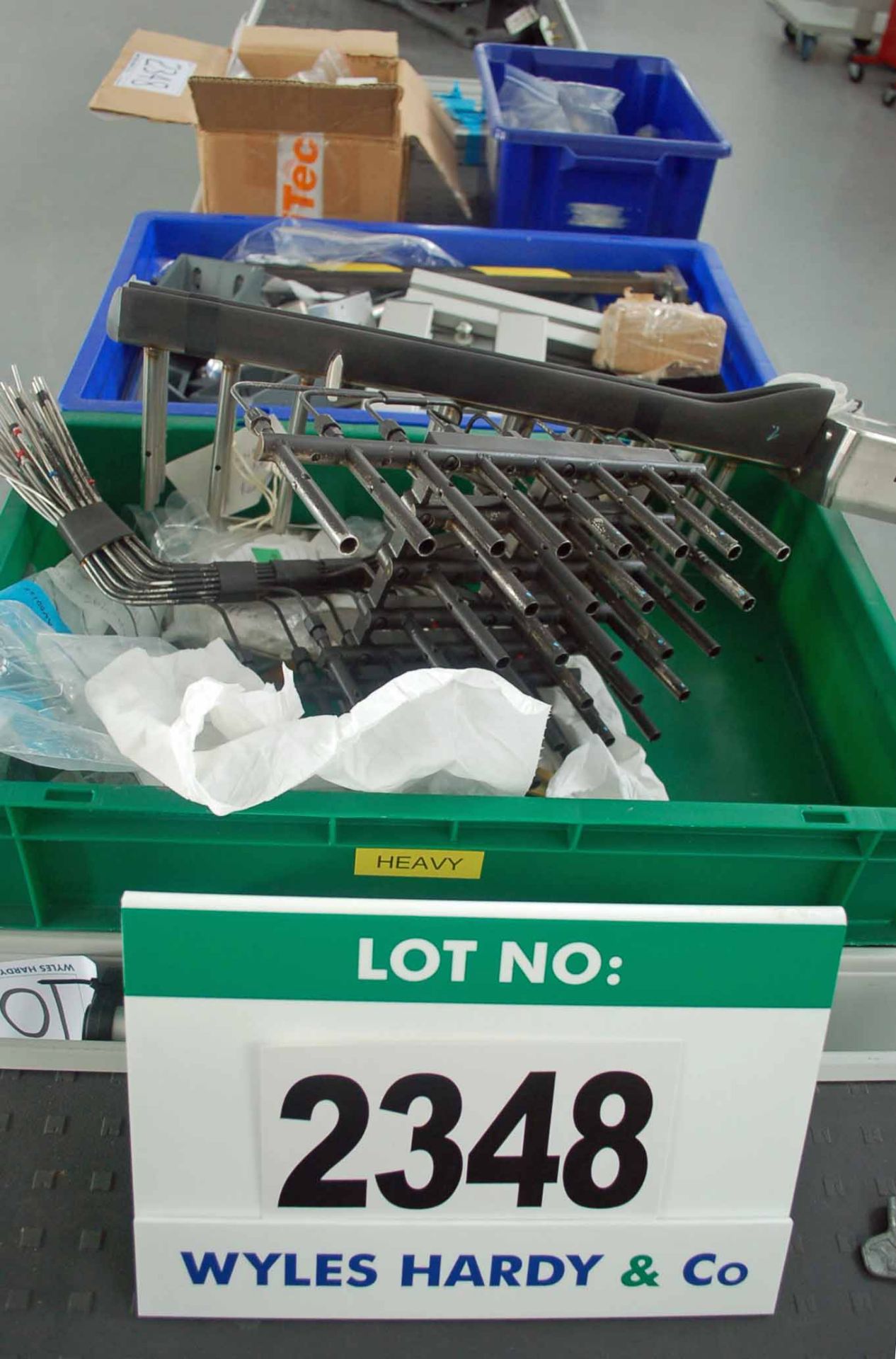 Various Model Shop Stocks of Springs, Clamps. Brackets & Framing, etc. in Two Trays and