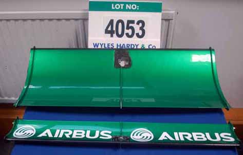 A CATERHAM F1 2013 Carbon Fibre Top Element including Main Plane & Flap with AIRBUS Sponsorship Logo