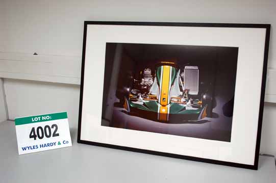 A 900mm x 700mm Framed & Glazed CGI Print of A CATERHAM Go Kart (Want it Shipped? http://bit.ly/