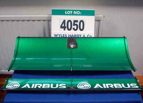 A CATERHAM F1 2013 Carbon Fibre Top Element including Main Plane & Flap with AIRBUS Sponsorship Logo