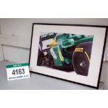 A 700mm x 900mm Framed & Glazed Print depicting a CATERHAM F1 2013 Formula One Race Car (Want it