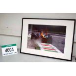 A 900mm x 700mm Framed & Glazed Photograph Print of A CATERHAM F1 2012 Race Car with Heikki
