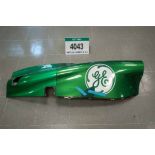 A CATERHAM F1 2013 Carbon Fibre 2-Piece Right Hand Side Pod with GE Sponsorship Logos (Want it