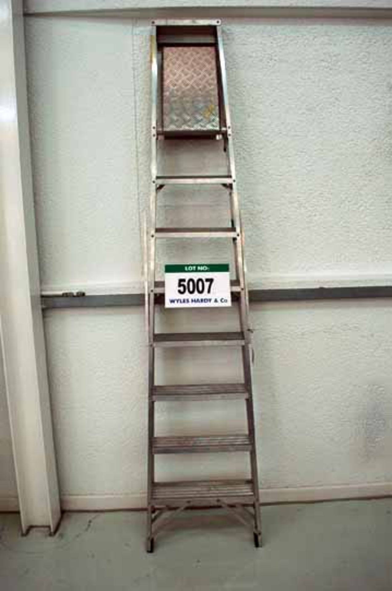 An Alloy 8-Tread Step Ladder(Want it Shipped? http://bit.ly/1wIhCEv)