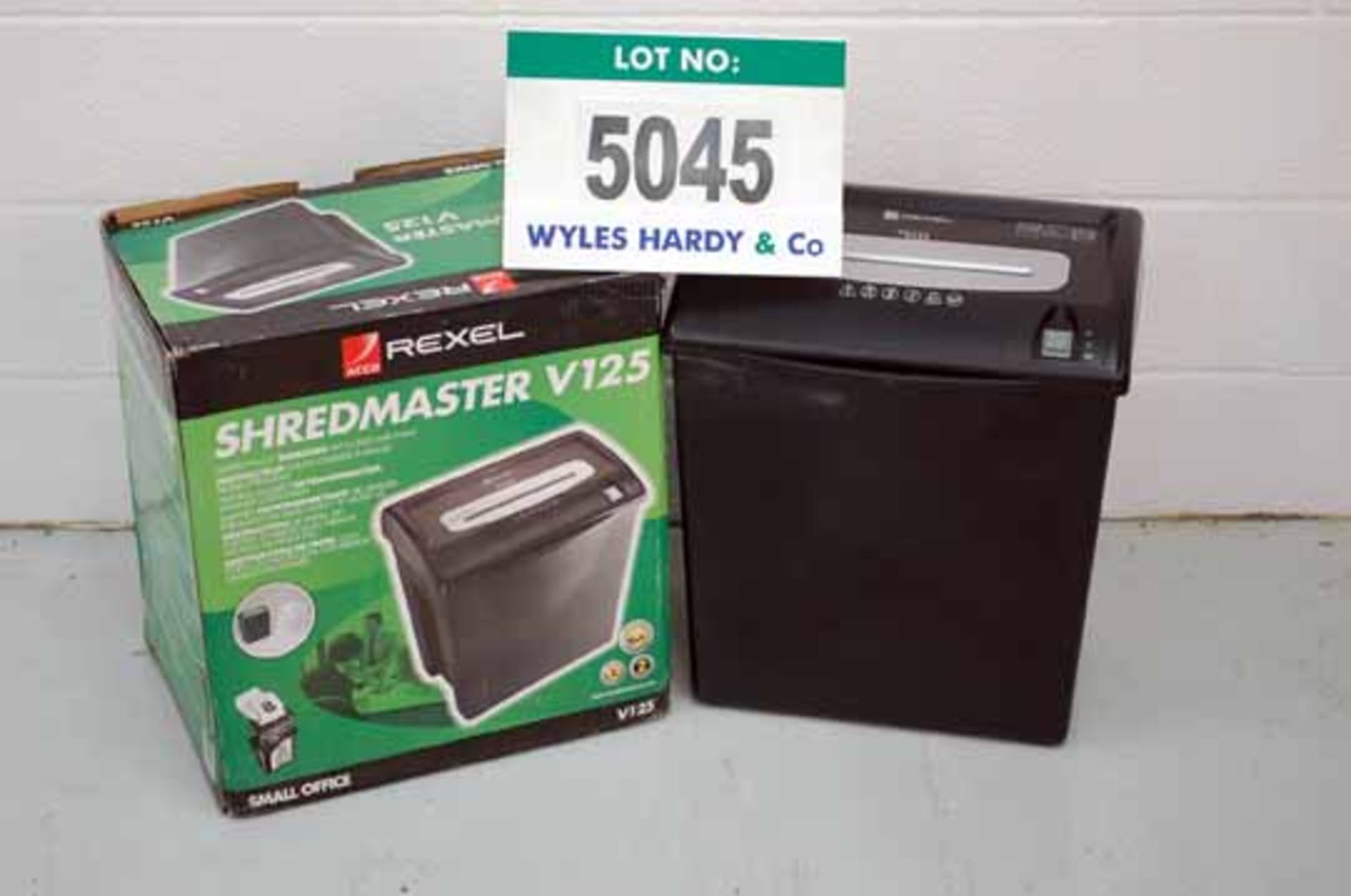 Two REXEL Shred Master V125 Paper Document Shredders (240V) (Note DOLAV Not Included with this