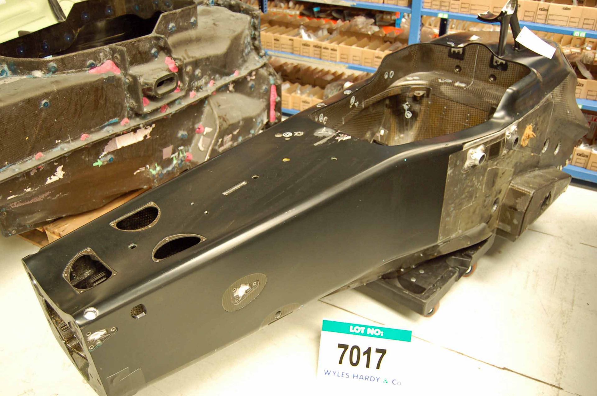 A CATERHAM F1 2012 Chassis Tub, Chassis No. CT01 #2.  This Chassis has been used in the CATERHAM