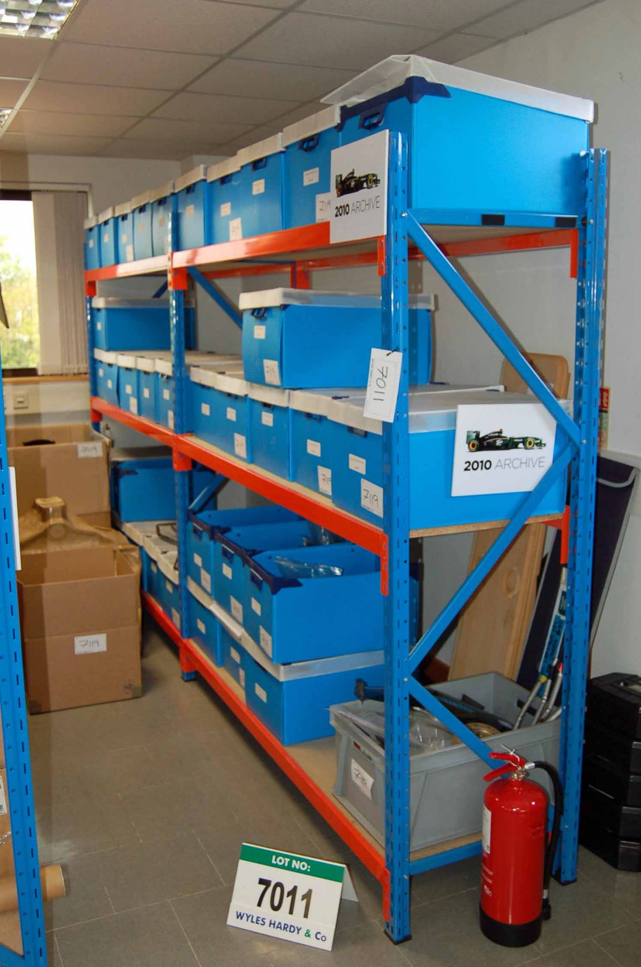 Two Bays of Medium Duty Shelving comprising Three 2000mm x 600mm (wide) Uprights & Six Pairs of