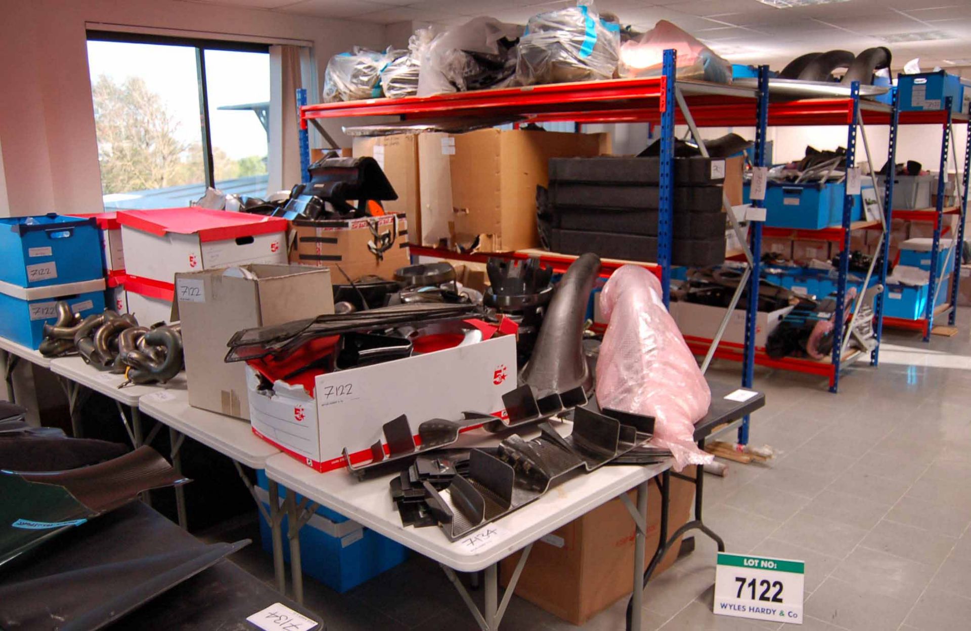 The Balance of the CATERHAM F1 2013 Racing Team Car Parts Archive held on Three Runs of Racking (