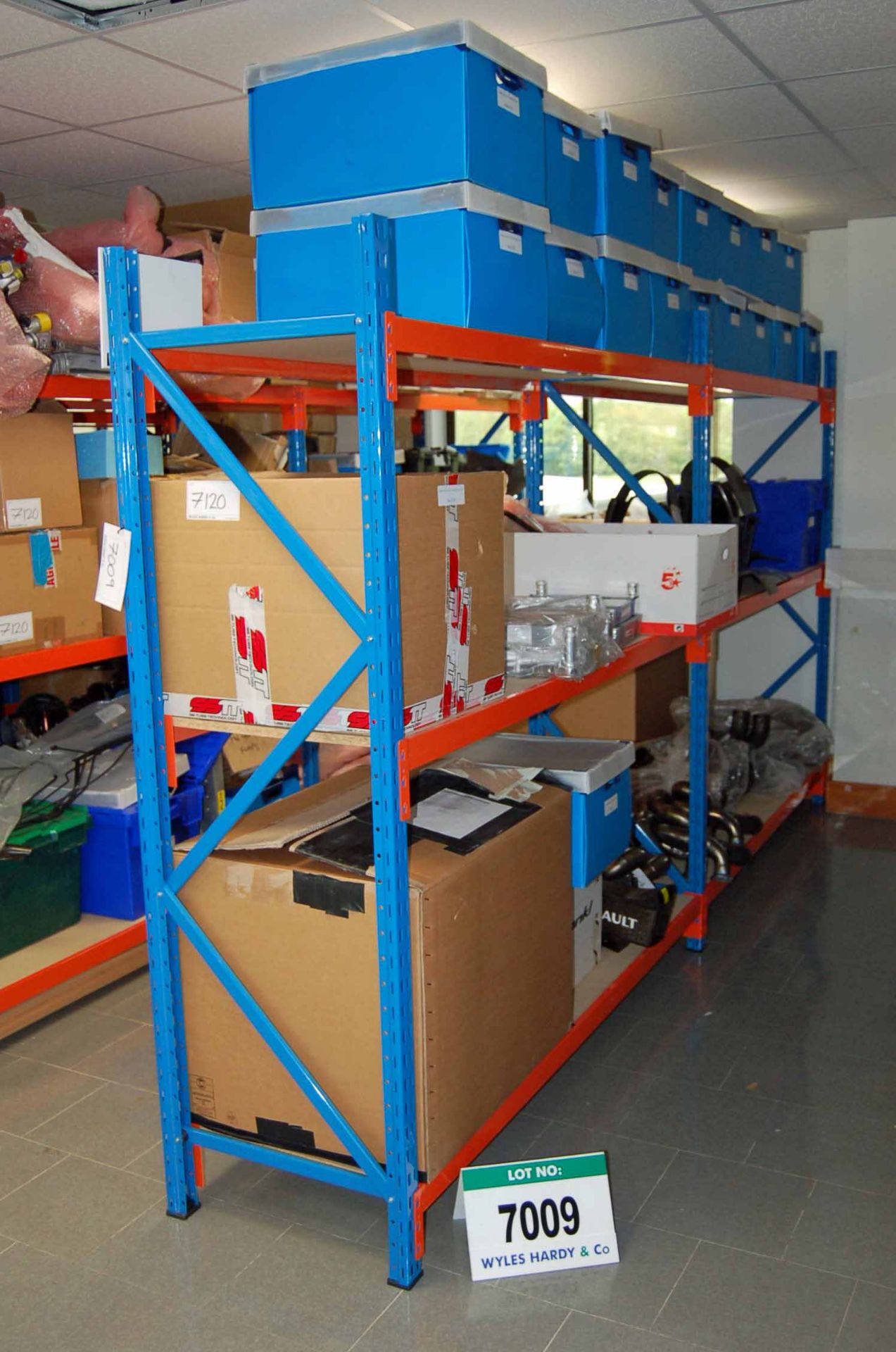 Two Bays of Medium Duty Shelving comprising Three 2000mm x 600mm (wide) Uprights & Six Pairs of