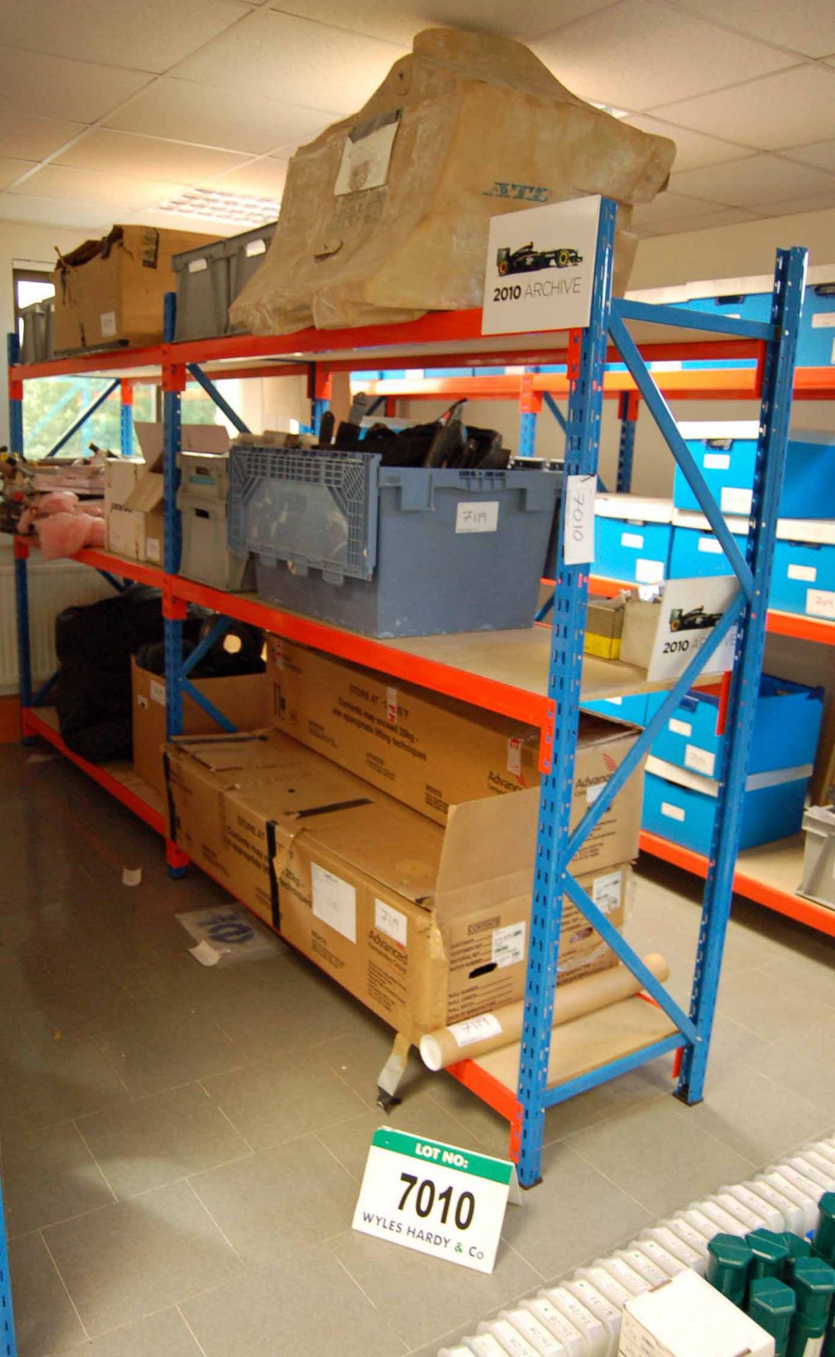 Two Bays of Medium Duty Shelving comprising Three 2000mm x 600mm (wide) Uprights & Six Pairs of