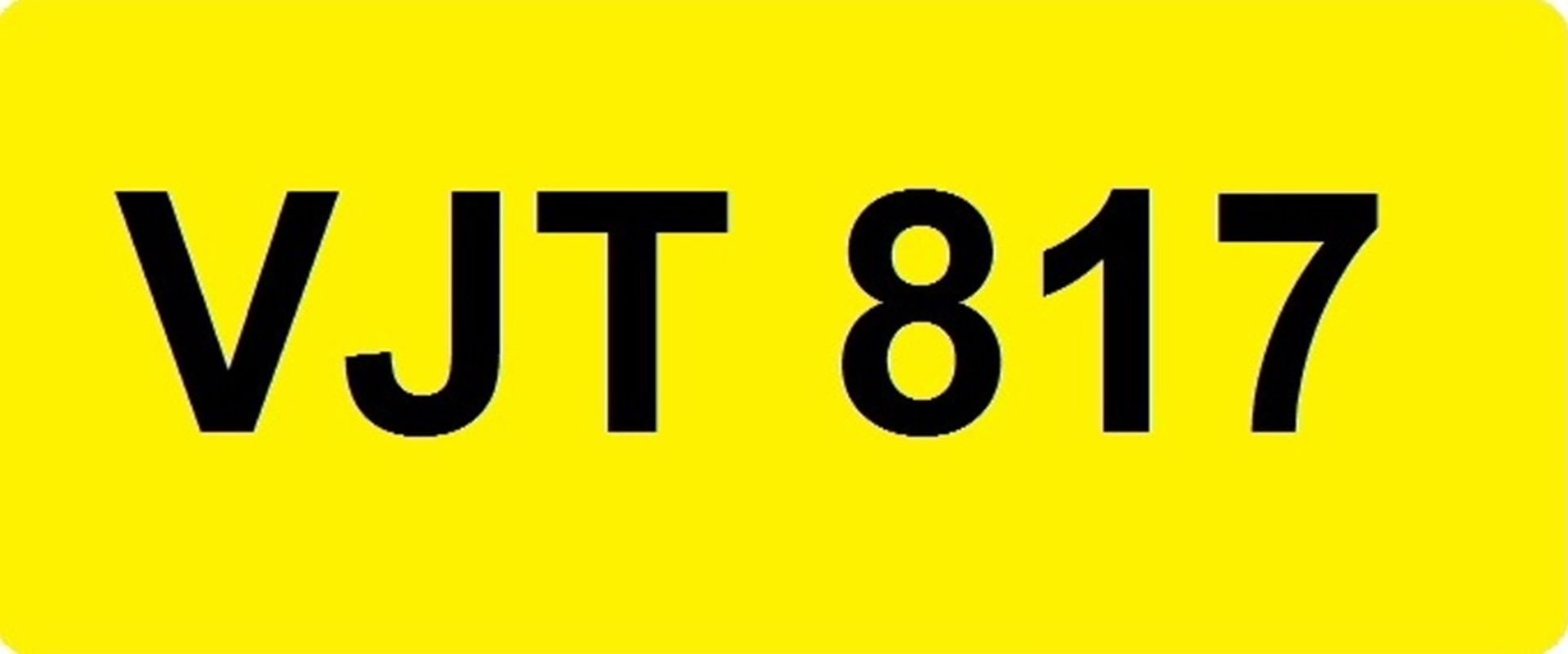 A cherished registration number, VJT 817