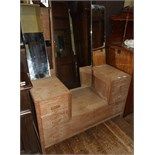 A Heal's limed oak dressing chest, 107 cm wide Report by MW  Wear commensurate with age, the limed