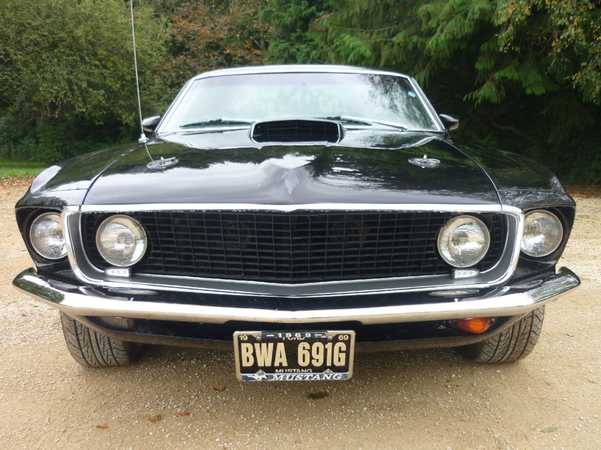 A 1969 Ford Mustang Fastback 351, registration number BWA 691G, chassis number 9T02H185415, black - Image 4 of 6