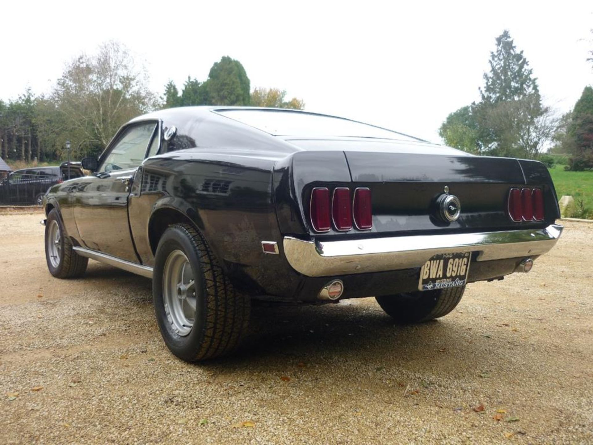 A 1969 Ford Mustang Fastback 351, registration number BWA 691G, chassis number 9T02H185415, black - Image 2 of 6