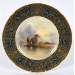 A Royal Worcester plate, Inverlocky Cast