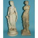 A Parian figure, of a lady, 39.5 cm high