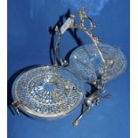 A Victorian style plated breakfast serving dish