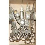 Ten Victorian silver plated candle extinguishers