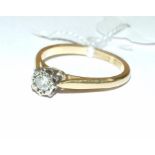 An 18ct yellow gold, platinum and diamon