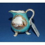 A Meissen porcelain cream jug, painted f