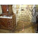 A Farrow & Jackson style wine rack, for