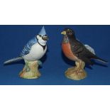 A Beswick American Robin, 2187, and a Bl