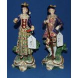 A pair of 19th century porcelain figures