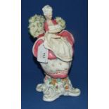 A Royal Worcester figure, Amaryllis, pin